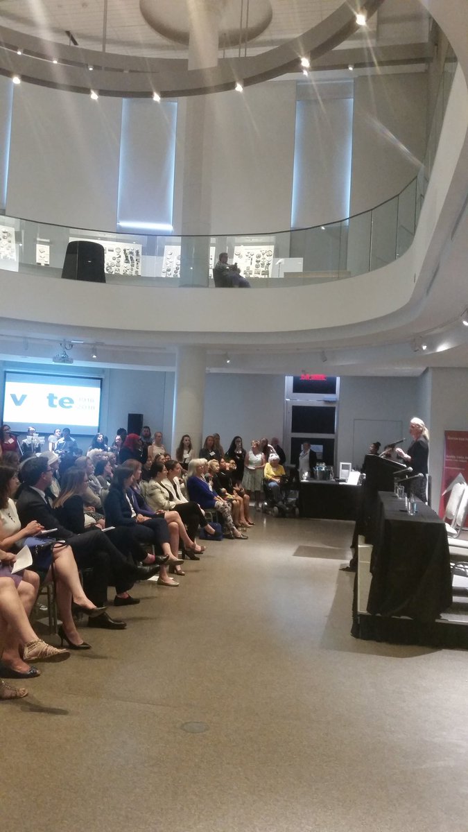 ldemsto's tweet photo. Now that's real progress. Celebrating in the very room @MuseumofNature that Canadian women first got the #righttovote #100years ago today https://t.co/W3ivgG9KDP