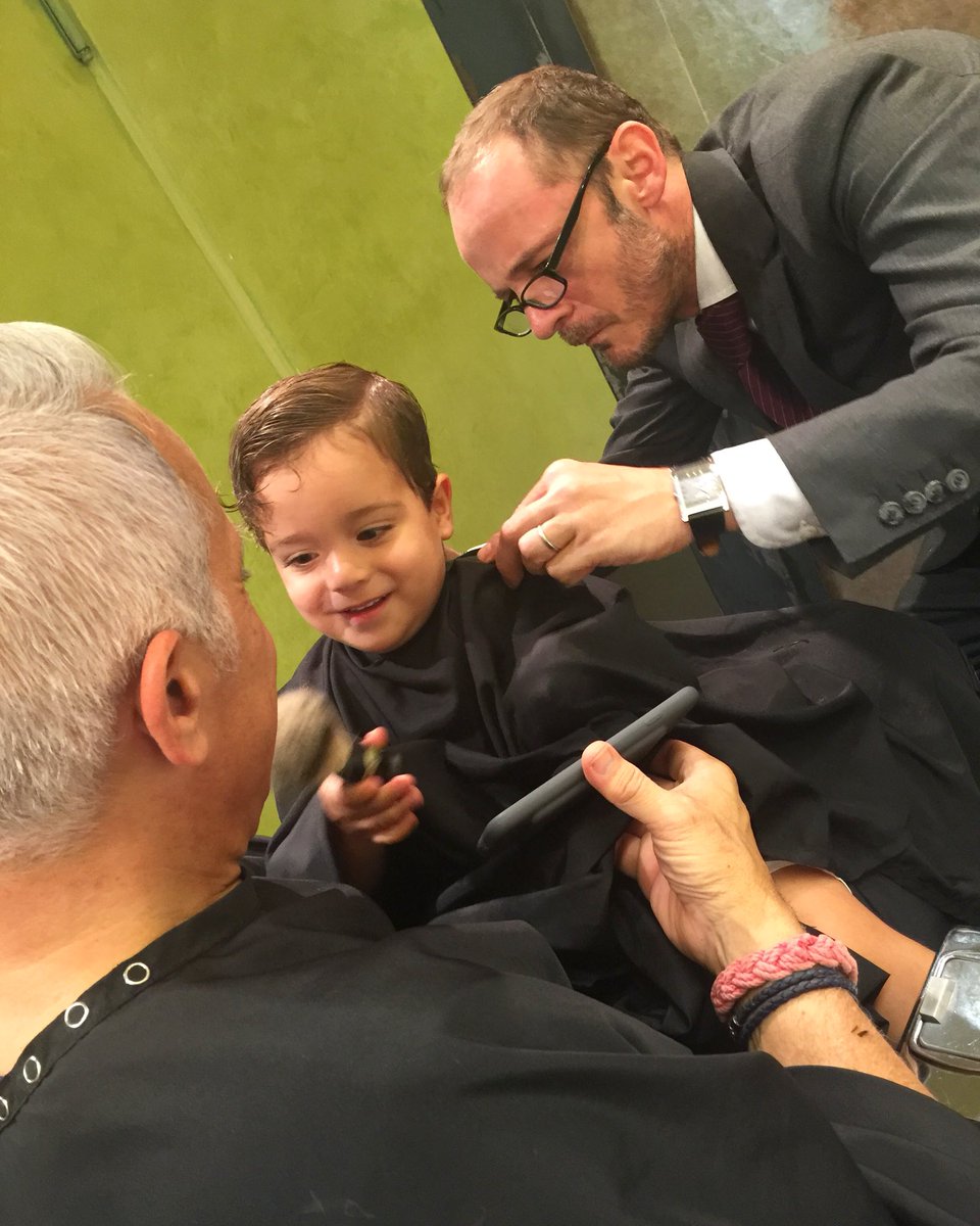 gzchef's tweet photo. Getting a trim with my boy George. I’ve been getting my hair cut at @Martialvivot for 20 years now! Passing on the tradition👌🏻 #tbt https://t.co/V2lG6fnlRd
