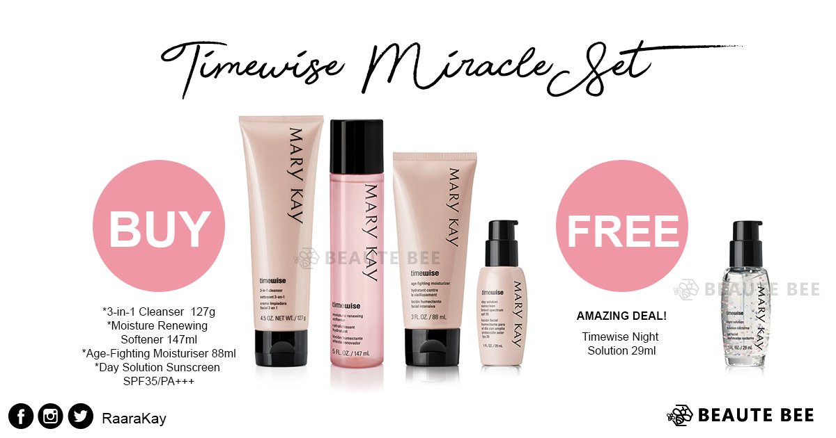 RaaraKay's tweet photo. Assalamualaikum &amp; Selamat pagi,
Kalau ada yang nak selit order cuba set timewise n? Promo bulan ni almost di penghujung ya!😱

Rugi tau tak grab. Ada 5 item dalam satu set!😬 Jangan lepaskan peluang ni!

Raara Kay
Ind. Beauty Consultant
https://t.co/s4Z2pvmnQX

#MaryKay https://t.co/4kHqzxVHq9