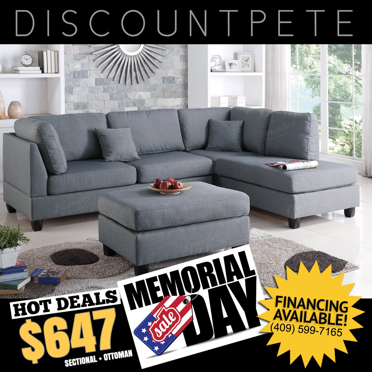 DiscountPete's tweet photo. Don’t worry , it’s Discount Season❗️@discountpete ❗️ 24/7 CHAT 💭 ❤️😀@discountpete #Deals #furniture #discounts #discountpete #homedecor #savings 📲 https://t.co/3l6P4O8xXz  Chat With Us Live 24/7 👈🏽 TEXT 409.599.7165 - CLICK LINK TO APPLY ⬇️
https://t.co/PDiGr31Xsu https://t.co/dFGFUryHZD