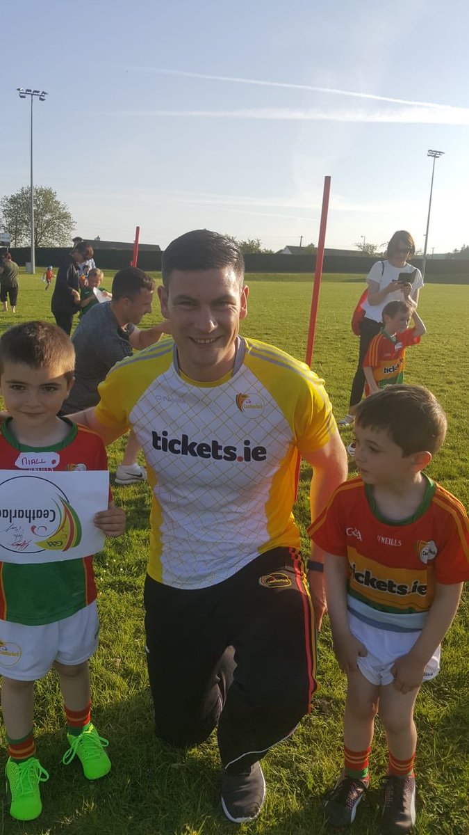 mikejnolan911's tweet image. Míle Buíochas to Eoghan Ruth, John Murphy &amp;amp; Darragh Foley who some how found the time to come &amp;amp; train our U6 &amp;amp; U8 Ml Davitt’s teams last night. Not forgetting our man @CannonGannon9 who has helped our club no end this year #realrolemodels #truegaels #carlowrising Ceatharlach abú