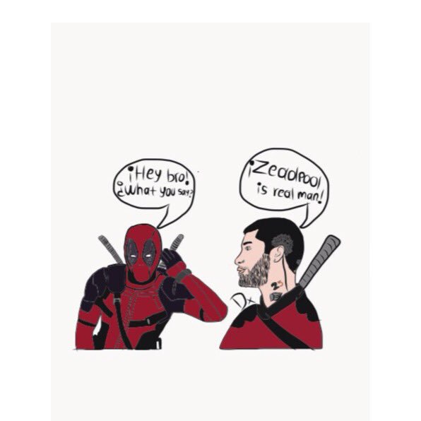 truecolorszayn's tweet photo. crazy and powerful duo 😎😝
@zaynmalik @VancityReynolds
#Zeadpool https://t.co/XG8v9Gkpcs