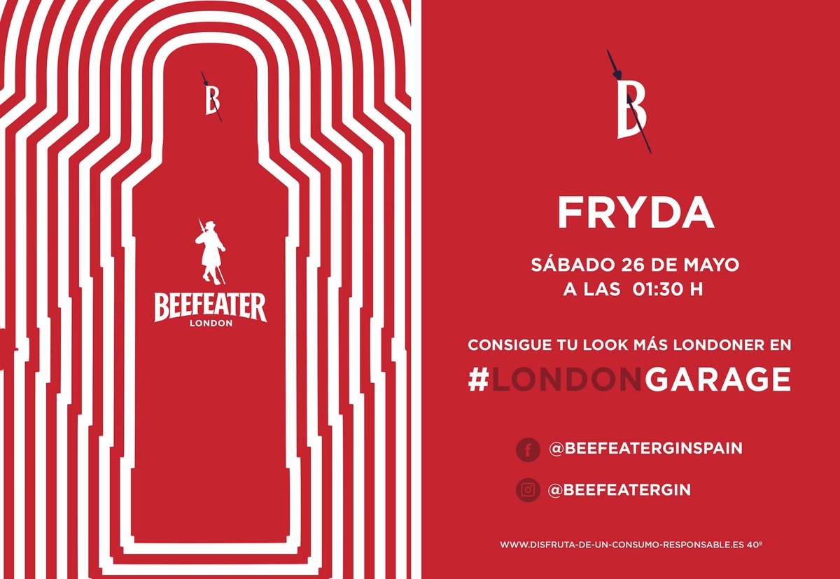 Fryda_Oficial's tweet photo. Este sábado vienen nuestros amigos de #Beefeater con sus guapas azafatas 🔝🔝
A quien le apetece un buen Gin tónic ??
Y un regalito 🎁🎁 ?? https://t.co/gIREuIWKbx