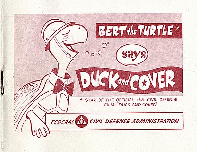 I think the "Duck and Cover" advice given to schoolchildren in the 1950s is often wrongly mocked because of a misunderstanding about who exactly it was aimed at. And I think it's still useful advice today, even if you don't get nuked.