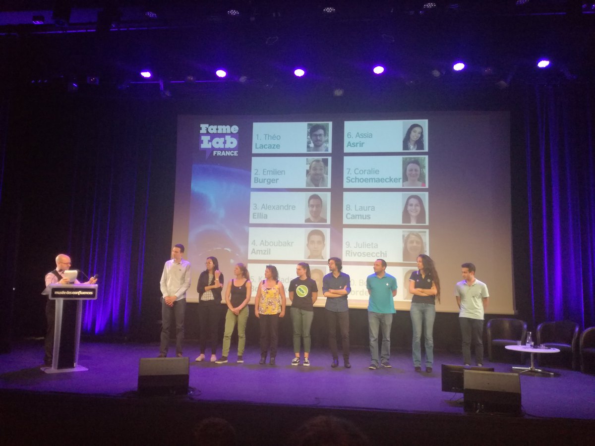 Louise_Souquet's tweet photo. Bravo à tous les candidats de #Famelabfr, tant de sujet passionnants présentés avec passion ça fait plaisir! @FameLabFrance https://t.co/OjobgMVGvv