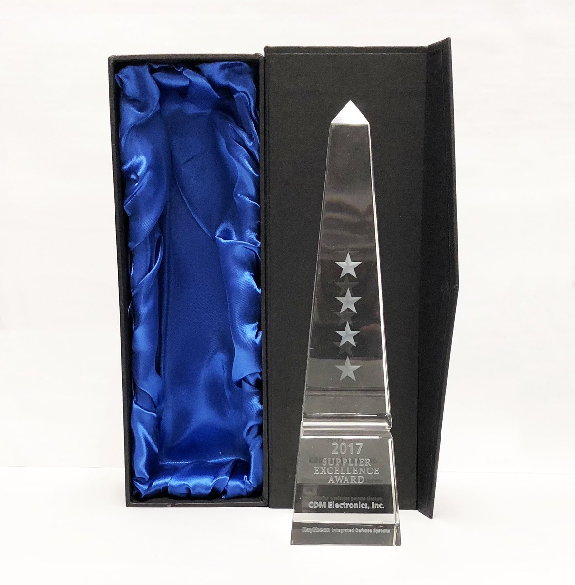 cdmincorporated's tweet photo. CDM Electronics has received Raytheon’s Four-Star Supplier Excellence Award recognizing exceptional performance in the areas of quality and on-time delivery. Congratulations to everyone at CDM Electronics for earning this award for the second time! #ExcellenceThursday #Raytheon https://t.co/9d7FEJMgr6