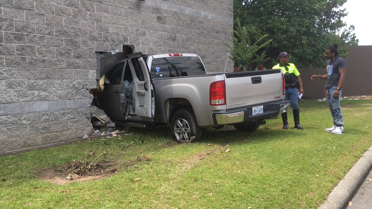 LiciBev's tweet photo. BREAKING: Pickup truck crashes into Pier 1 Imports at Turtle Creek Mall. Driver taken to hospital by ambulance. https://t.co/PcKT9Kd5JW