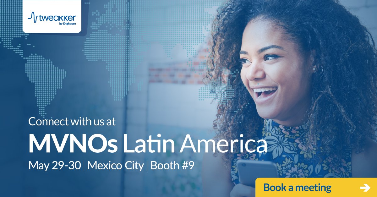 Booth #9 at #MVNOsLatam is the place to be! Maximize #MVNO profitability with our #MVNO success formula for connectivity, customer engagement and revenue management.
Book a meeting with our team: bit.ly/2IhcSRb