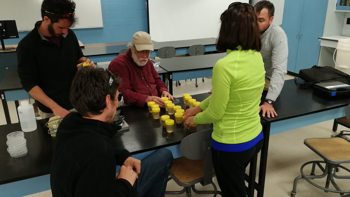 JeanGuillard's tweet photo. Retour du #LacStPierre pour les étudiants #Ecoled'été @UQTR #RIVE @UmrCarrtel #USMB comptage du #zooplancton https://t.co/aQzkBPNr8q