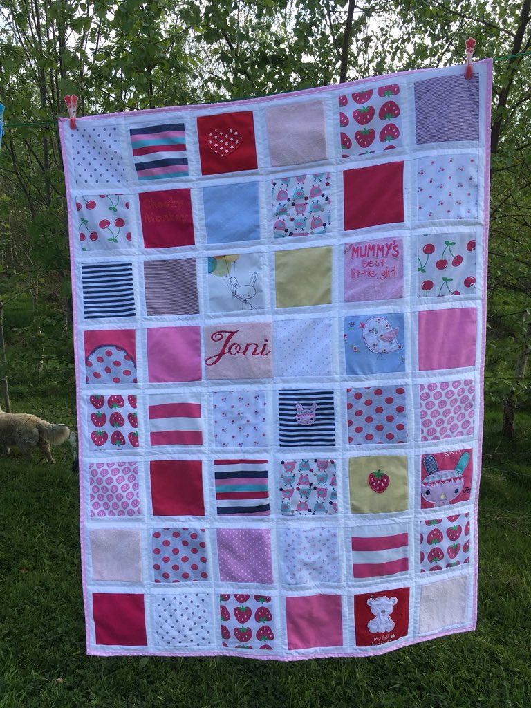 patchesbears's tweet photo. #memoryquilts #memoryblankets for a brother and sister https://t.co/YSi5PU8jw5