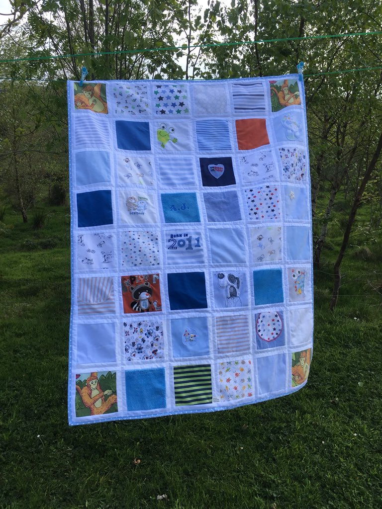 patchesbears's tweet photo. #memoryquilts #memoryblankets for a brother and sister https://t.co/YSi5PU8jw5