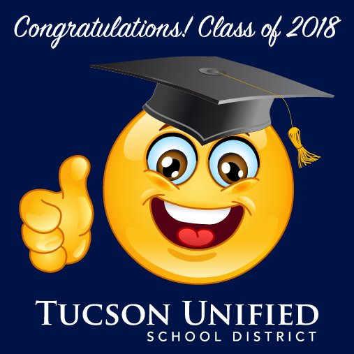 tucsonunified's tweet photo. Don't forget to share your #TUSDGrad pics tonight by using the hashtag or emailing them to: media@tusd1.org! https://t.co/9o5xEVdiIQ