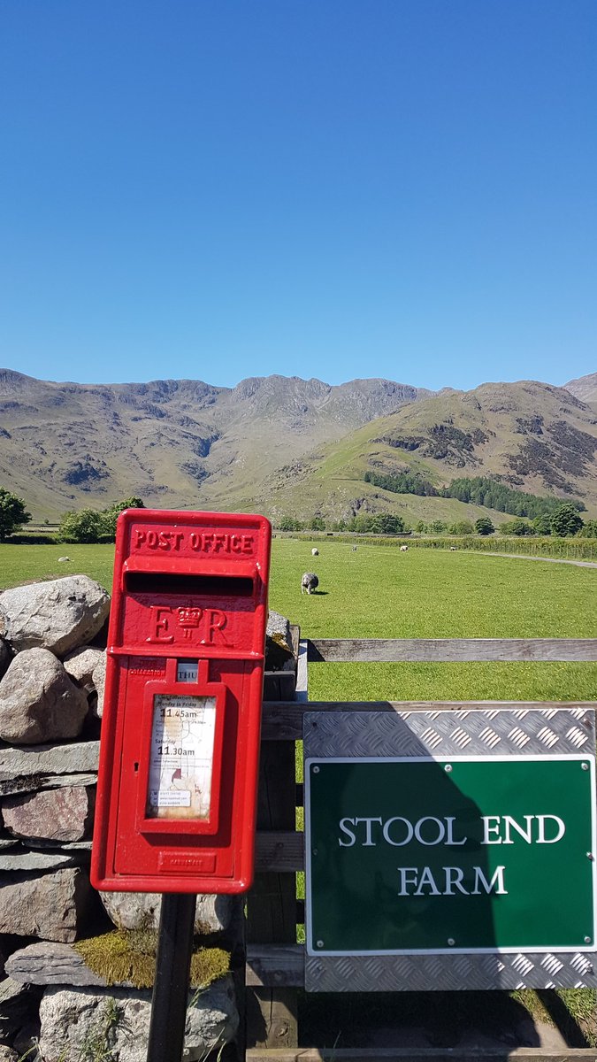 Post box at #GreatLangdale. May be hard to beat this one! #Lakedistrict #postbox