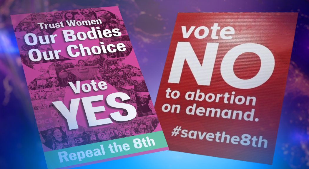 ScotlandTonight's tweet photo. Voters in Ireland go to the polls tomorrow to decide on whether or not to allow abortion in the country. Tonight we speak to @KittyHollandIT from the Irish Times, Lorna Greene from @ScotIrishARC and Anne Scanlan from London Irish United for Life. 10:30pm #scotnight https://t.co/77BJaCFUty