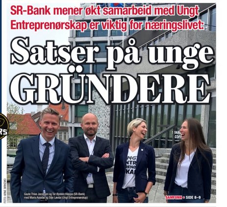 UERogaland's tweet photo. VI gleder oss over å utvide samarbeidet med @srbank og ser fram til å skape entreprenørskapsaktivitet for enda flere skoleungdommer i Rogaland! @Rogalands_Avis #innovatørertrengsoveralt #ungdomsbedrift https://t.co/SsiSSa8ldT
