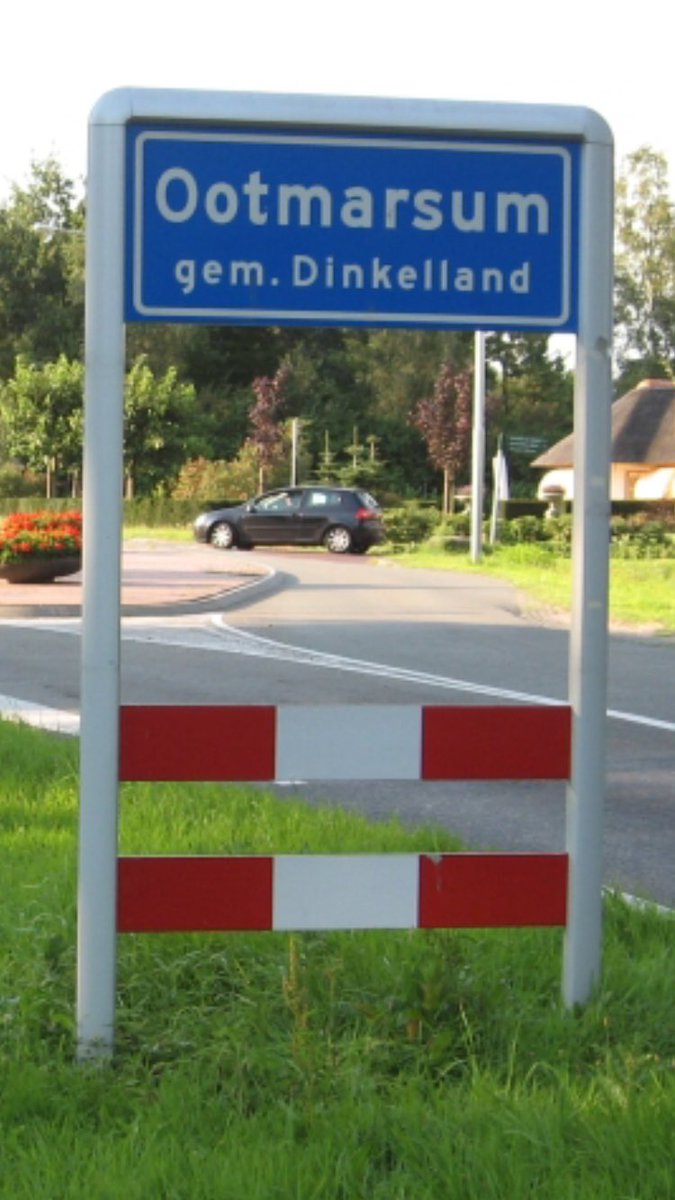 Wat betekent #Ootmarsum ook alweer? Oudnederlandse “hem” 'woonplaats / woning’ van Othmar, koning van #Ootmarsum. Bron: plaatsengids.nl #FactCheck