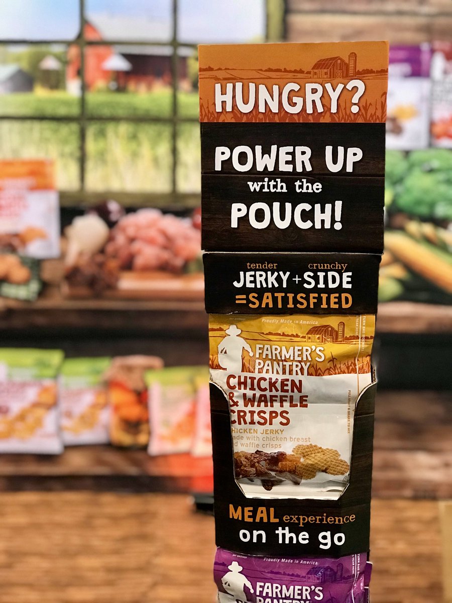 farmpantry's tweet photo. We had a blast at the #SweetsandSnacksExpo! Tons of #ChickenandWaffles Jerky Snacks were had by all! #FarmersPantry #PowerOfThePouch #SSE18 🤠 https://t.co/OY5w01uY4j
