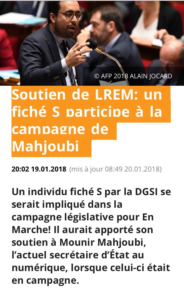 Cette fois c’est  @mounir qui fait appel à un fiché S pour radicalisation qui l’aide pour sa campagne .