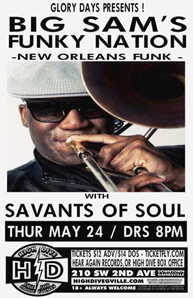 WUFTMedia's tweet photo. Coming up @ 5:50pm on 89.1 &amp; 90.1 FM, WUFT's Glenn Richards speaks with @FunkyBigSam Williams of Big Sam's Funky Nation about his band, their new album, &amp; their show @HighDiveGville with @SavantsofSoul on 5/24/18. #BigSam #Funk #Funk4Life #Hogtown #Gville

https://t.co/cElH1ZEWFZ https://t.co/09gPLmxy8j