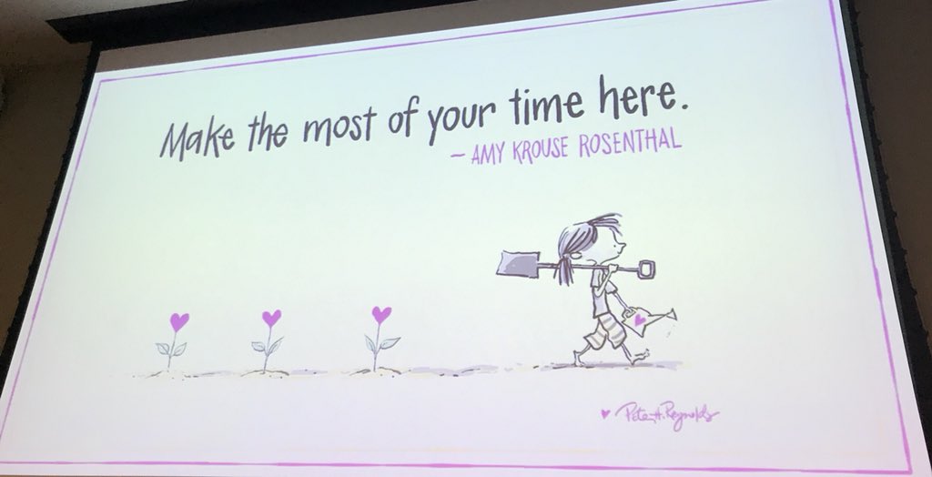 oswegosls's tweet photo. Excellent advice to wrap up the day. Thank you for a wonderful day @MrSchuReads. #LakeEffectLibraries https://t.co/d0BwI5m8RO