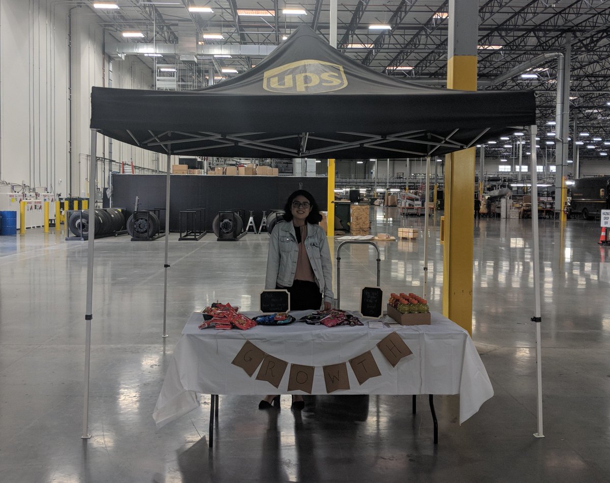 Compton Division's growth coordinator Aimee is prepared to speak to drivers as they coming about potential customers and submitting sales leads. #ProudUPSers #TogetherWeAreUPS