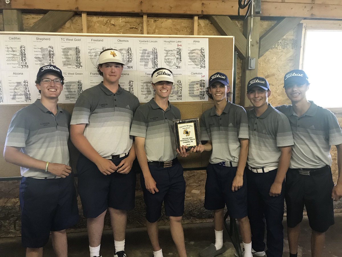 clarkstongolf's tweet photo. Great day for the Wolves! Shooting an even par 288! All 6 players made the Top 10. Harry Bowman with a 67 (-5) lead the way! https://t.co/d4Y0PBbtnY