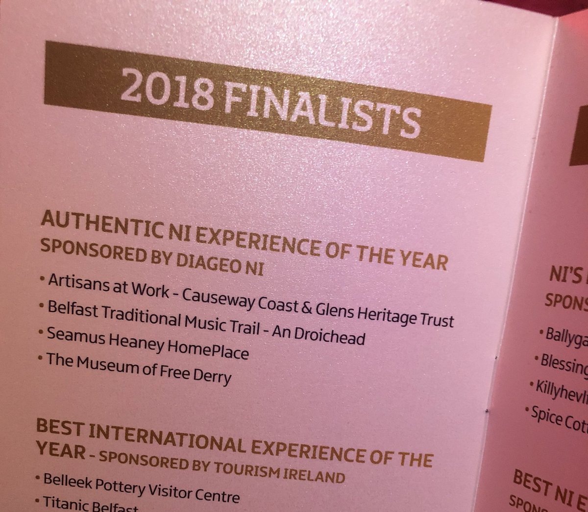 Ach look there we are! In great company <a href="/MuseumFreeDerry/">Museum of Free Derry</a> <a href="/SHHomePlace/">Seamus Heaney HomePlace</a> <a href="/VisitCauseway/">Visit Causeway Coast & Glens</a> #NITA2018