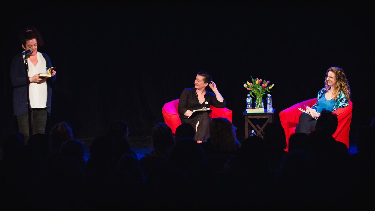 carolineheafey's tweet photo. Brilliant day sitting down with @SarahDavisGoff of @TrampPress on Sunday to talk about Tramp’s #RecoveredVoices Series at the @IrishArtsCenter #ReadWomen #DorothyMacardle #MaeveKelly special thanks to @maevehiggins and @samunderwood for their brilliant readings! https://t.co/Dc8WMhCRkh