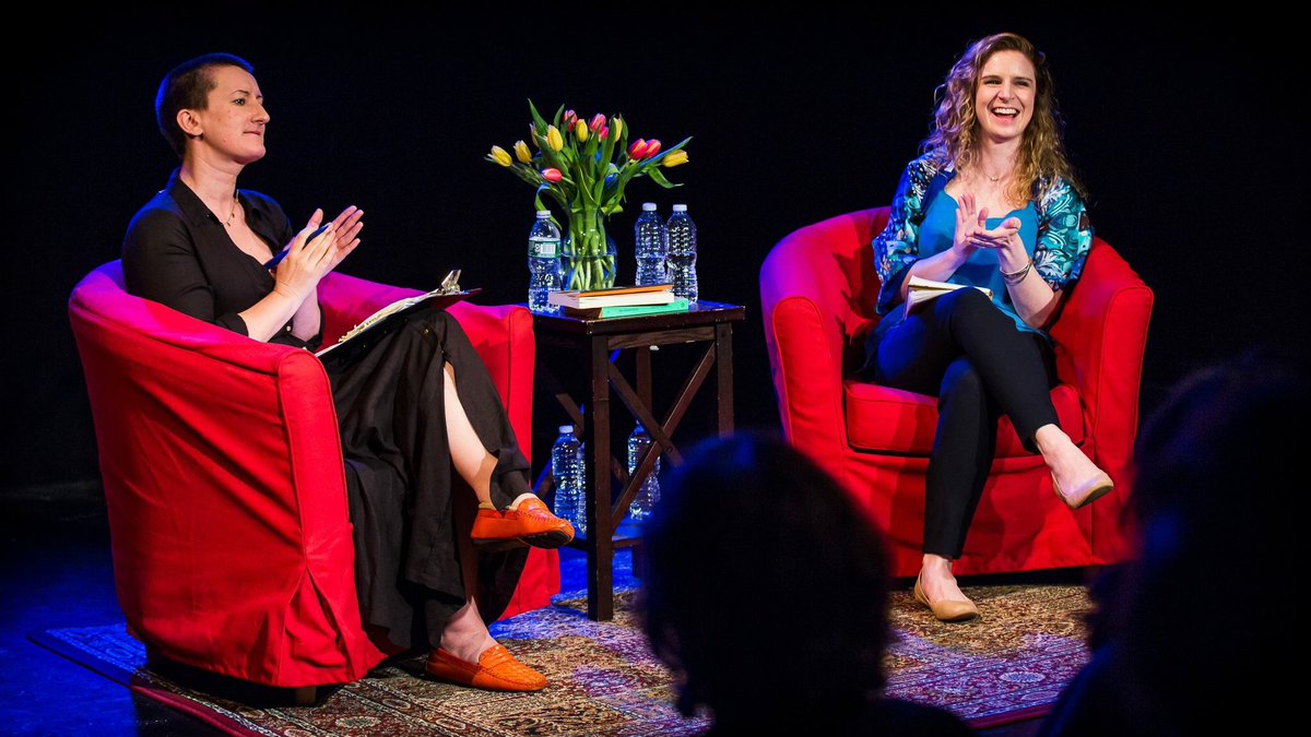 carolineheafey's tweet photo. Brilliant day sitting down with @SarahDavisGoff of @TrampPress on Sunday to talk about Tramp’s #RecoveredVoices Series at the @IrishArtsCenter #ReadWomen #DorothyMacardle #MaeveKelly special thanks to @maevehiggins and @samunderwood for their brilliant readings! https://t.co/Dc8WMhCRkh