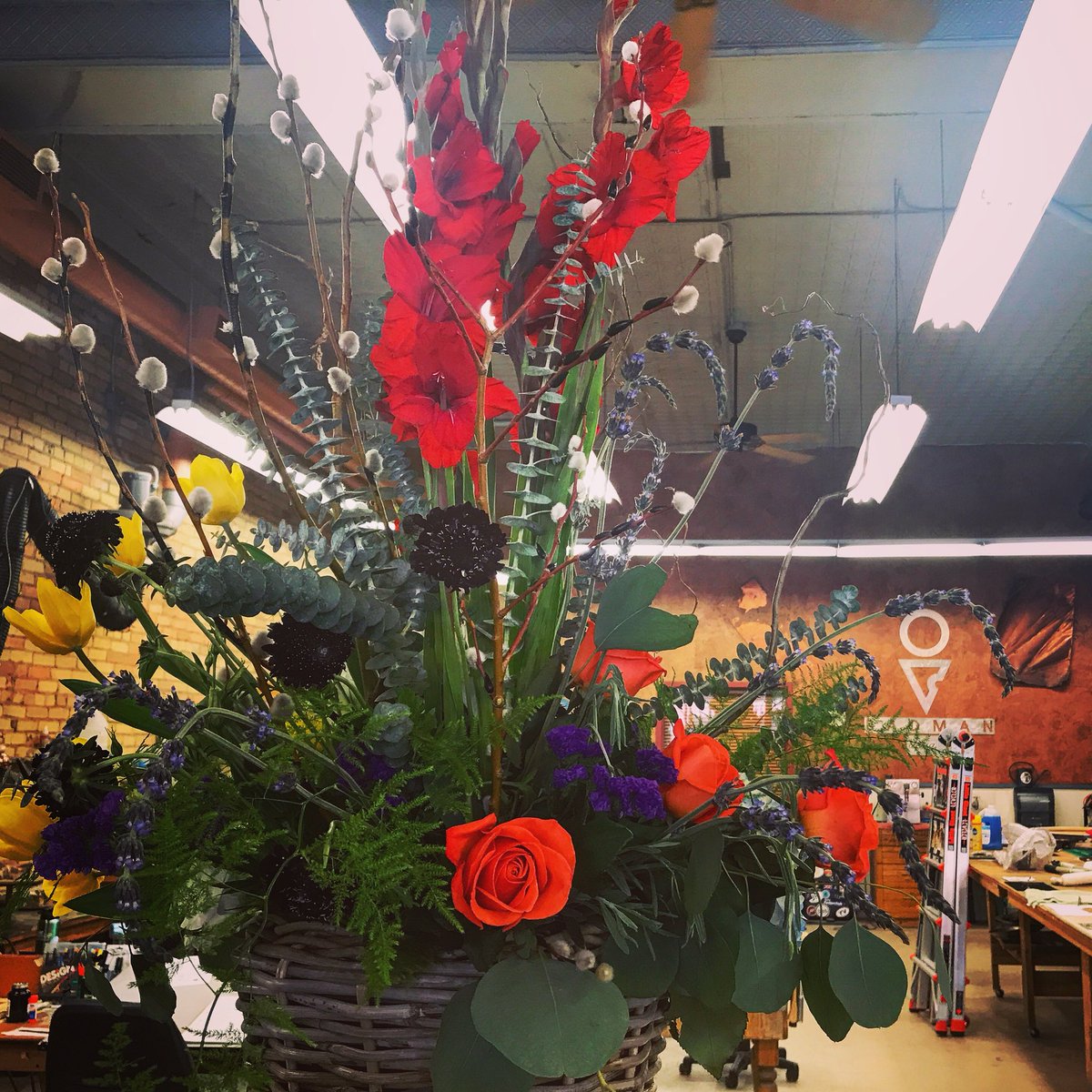 Badman_Design's tweet photo. There was another fun BD celebration today! This time it was for @miss_hollykay & her Sweet 16 (year/anniversary) @ BD! She started when she was twelve too! 😉 #BDcrew #BDsweet16 @allseasonsgf #flowers #badmandesign #downtown #grandforks #northdakota https://t.co/cS2q4M2UGp
