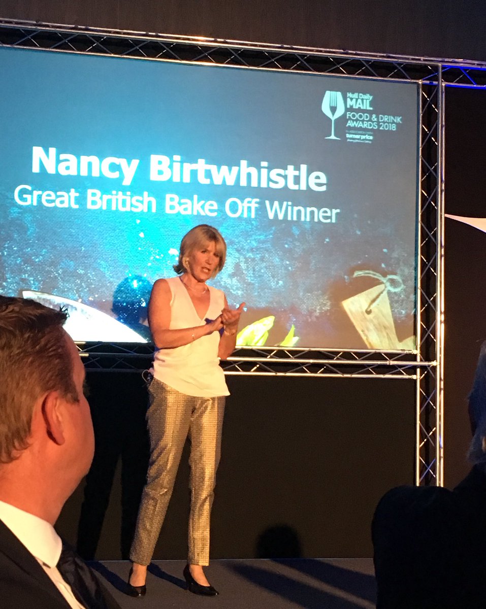TurnerPriceFood's tweet photo. The #HDMFoodawards18 has started with a great speech by @nancybbakes 🏆🎤 https://t.co/TNvOXSdq9e