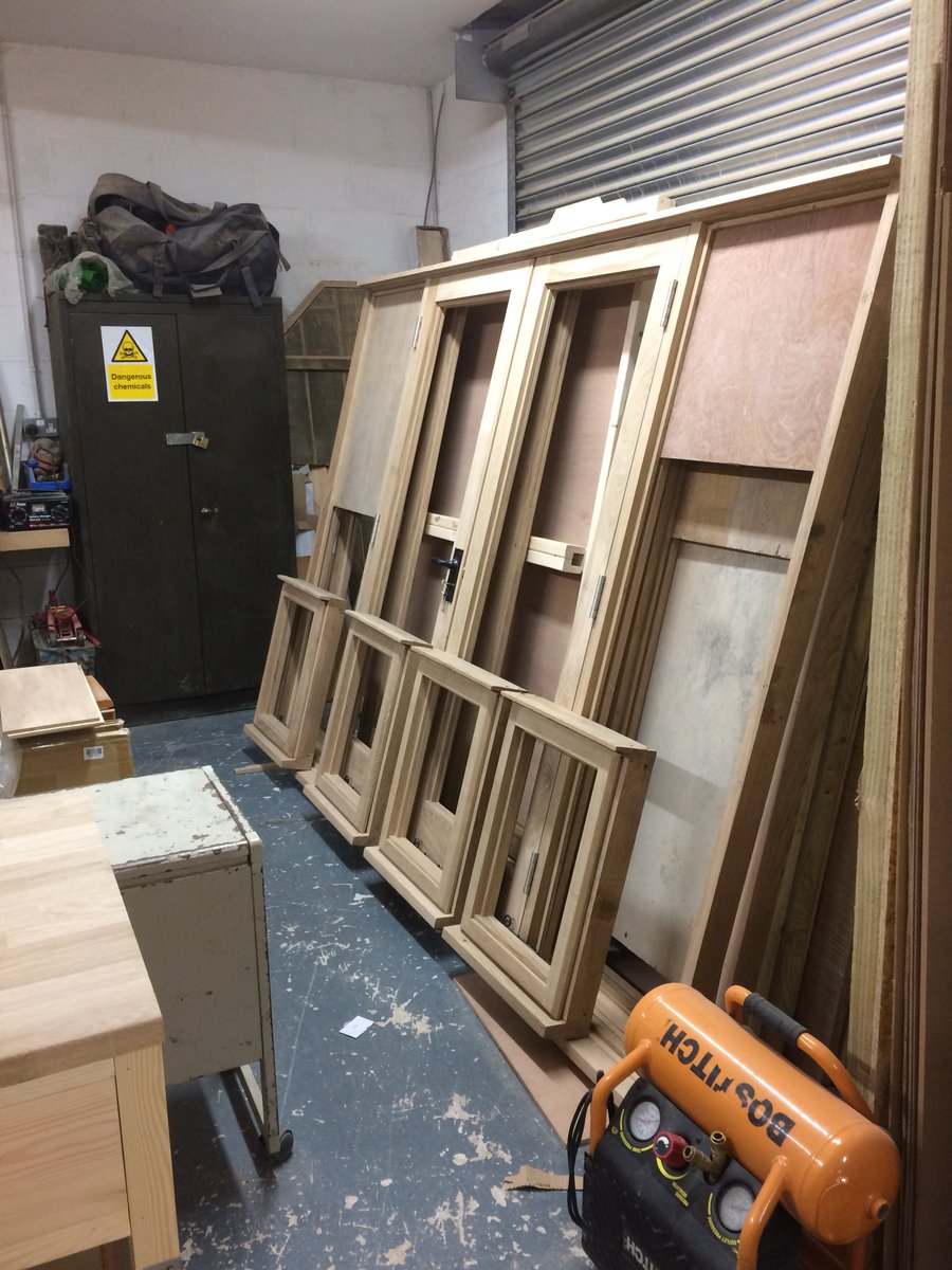 Dai has been busy today in the #joinery shop making #bespoke #kitchens and beds. #DaiKea