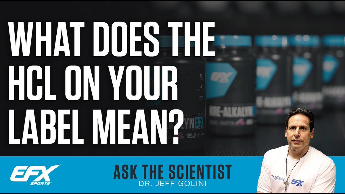 All American Pharma (@allamericanph) on Twitter photo In this episode of Ask the Scientist, <a href="/GoliniJeff/">Dr. Jeff Golini</a> explains what ‘HCL’ on your supplement label means.
#HCL #Fitness efxsports.com/2018/02/07/ask… In this episode of Ask the Scientist, <a href="/GoliniJeff/">Dr. Jeff Golini</a> explains what ‘HCL’ on your supplement label means.
#HCL #Fitness efxsports.com/2018/02/07/ask…