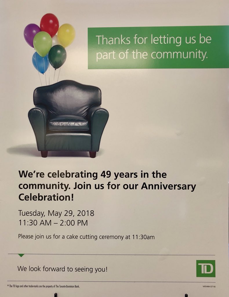 Bob Bezubiak (@whiterockbob) on Twitter photo Join us on May 29th as we celebrate 49 years of operation in the City of White Rock. #proudtobepartofthecommunity @MauroManzi_TD @GurjivChahil_TD <a href="/whiterockcity/">City of White Rock</a> <a href="/WhiteRock_BIA/">White Rock BIA</a> <a href="/SouthRockBuzz/">South Rock Buzz</a> Join us on May 29th as we celebrate 49 years of operation in the City of White Rock. #proudtobepartofthecommunity @MauroManzi_TD @GurjivChahil_TD <a href="/whiterockcity/">City of White Rock</a> <a href="/WhiteRock_BIA/">White Rock BIA</a> <a href="/SouthRockBuzz/">South Rock Buzz</a>