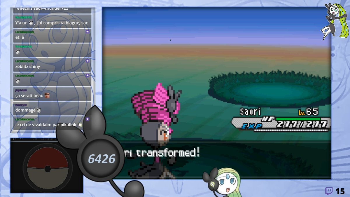 MegaMeloetta_'s tweet photo. La magnifique shasse qui me tenait a cœur vient de se finir,Meloetta shiny a décidé de venir me faire son récital aujourd'hui,à 20h25 sur mon stream
Elle est désormais bien au chaud dans une Luxe Ball,et s'appelle Saori 
@MaitreArmand @Spoons_25 @Darkn3ss_26 @PikaLink_ @KurisuAMS https://t.co/SEbpgYuWwh
