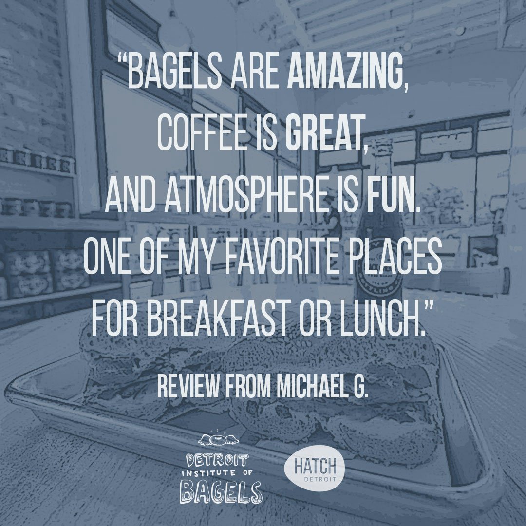 HatchDetroit's tweet photo. Detroit Institute of Bagels (@dibagels) is a fantastic breakfast and lunch spot on Michigan Avenue in Corktown, they make traditional bagels, soups, salads and cater locally. 🍲 We are proud to have them as #hatchalumni. What's your favorite bagel flavor? 😋 https://t.co/gK9NJPqE0Q