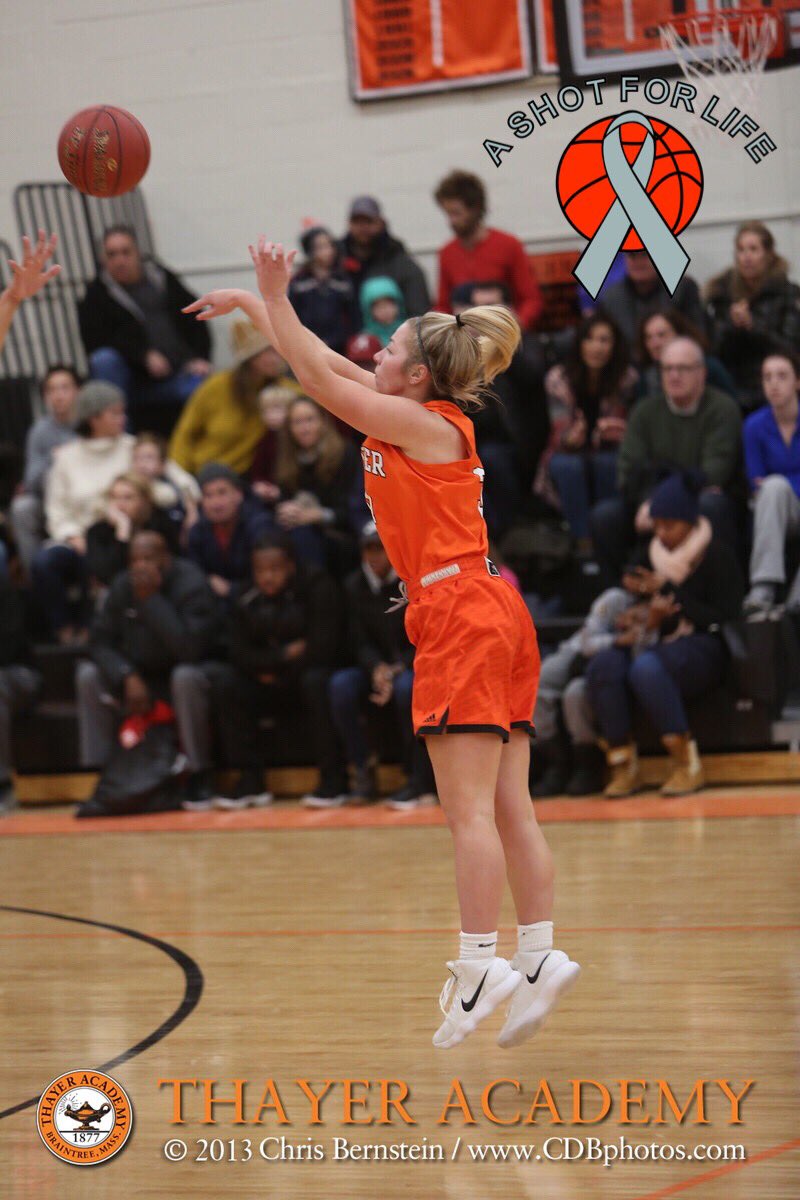 ASFL_Shoot4Cure's tweet photo. Participating in her second ASFL Challenge, Thayer’s Steph Lyons (@lyonsxo33)! The 1,000 point scorer is set to play at Springfield in the fall #ASFLFamily https://t.co/ABT1fiOu5k