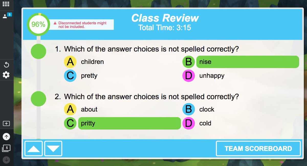 pvilla07's tweet photo. 2nd grade Word Wall Words review file 5, using #SLSO #MonsterQuiz checking for spelling and word meaning. #SMARTChampion #NEISD #NEISDiTech #VineyardRanch https://t.co/I4tIQFyUX5
