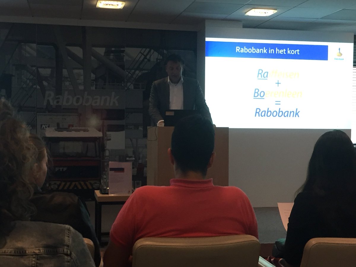 Met studenten van <a href="/DaVinciCollege/">Da Vinci College</a> op bezoek bij de Rabobank in Rotterdam. Ontvangen op de 16e verdieping met <a href="/JalkenAntonia/">Jalken Antonia</a> #mooiedag