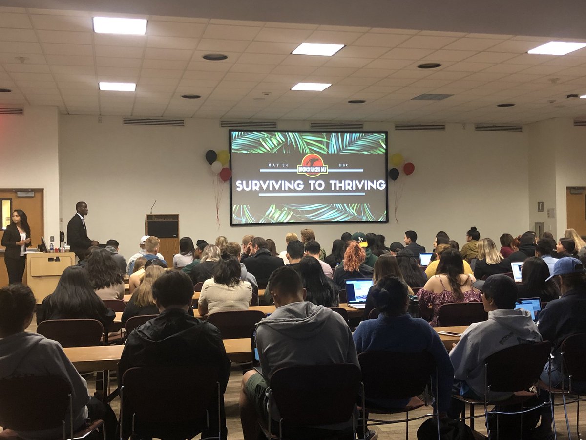 BroncoSuccess18's tweet photo. Come to the URSA Minor to listen to our Keynote speaker Koko Archibong #BSD2018 https://t.co/mZRUVqDpjL