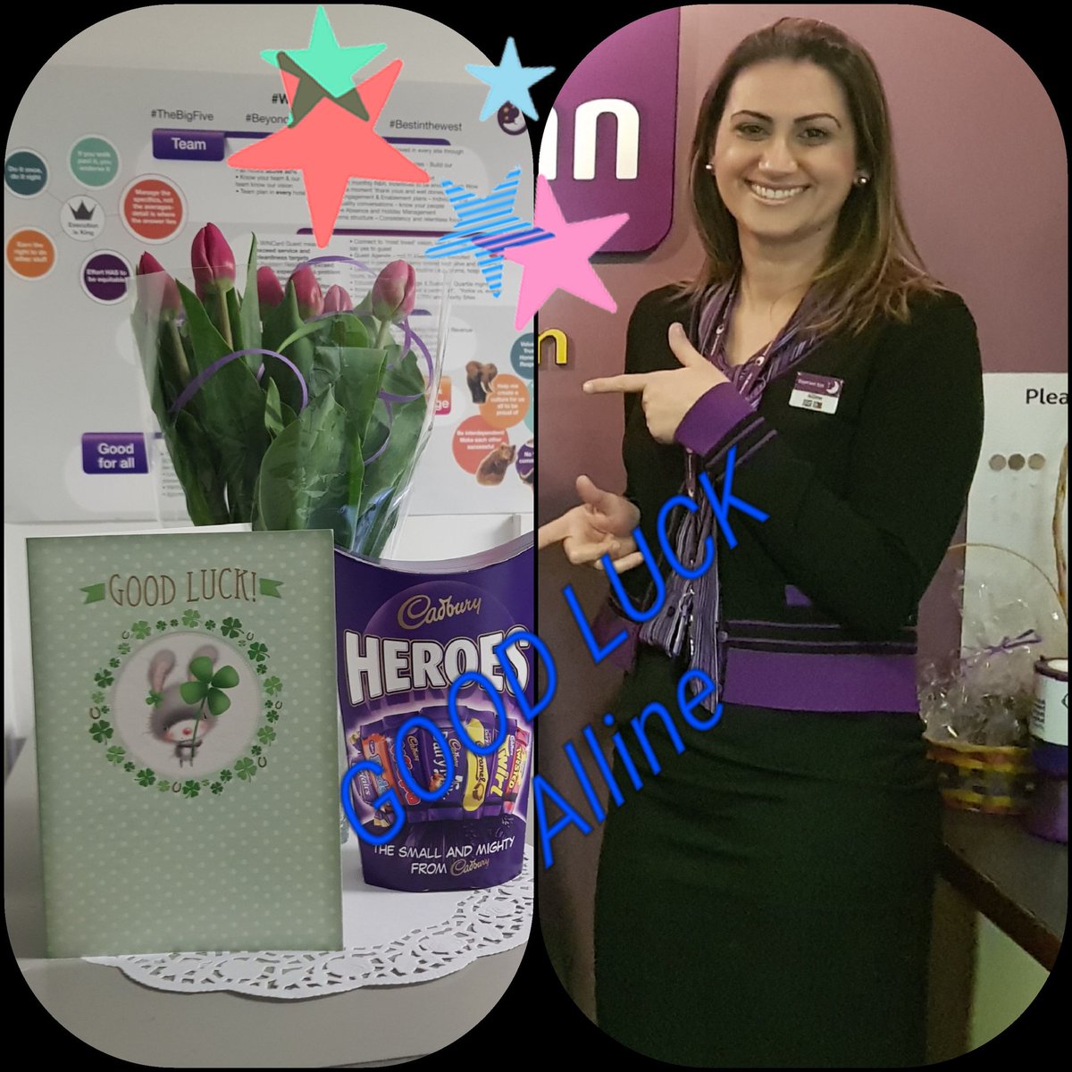 PIBalsallCommon's tweet photo. Alline's last shift today. 
Thank you for everything Alline😊. They will love you at Reddich North!!!💖 See you arround and good luck!😃 @zulubull https://t.co/HbU2zYHdU0