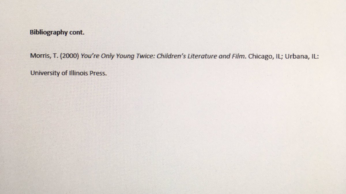 DanielJSheppard's tweet photo. When the final page of your bibliography fits only one reference. I HAVE SEEN THE DEVIL 🙃🙃 #OCDiva https://t.co/115ajfElcE