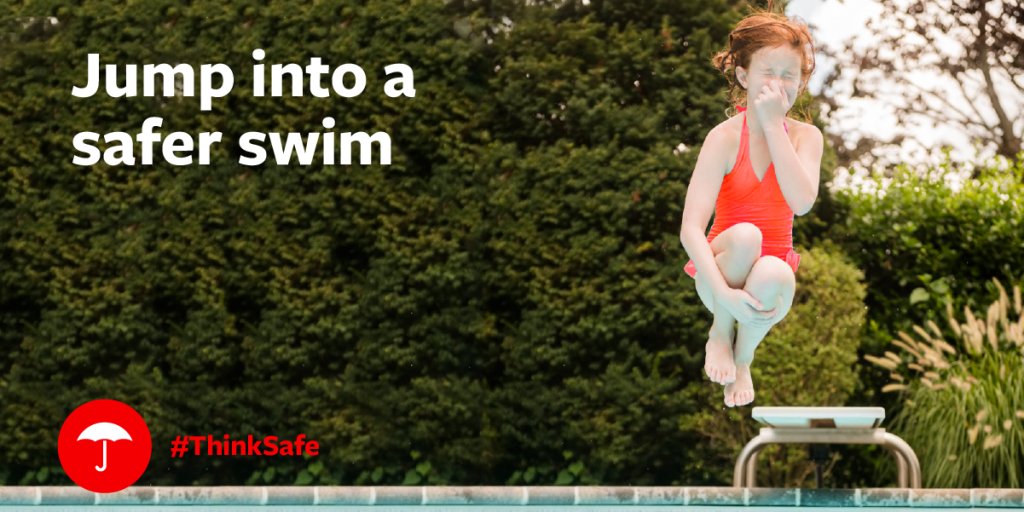 Ready to cool off in the pool? Check the deck for any protruding nails or loose boards first. Get tips: tkpl.us/ar4ji #ThinkSafe