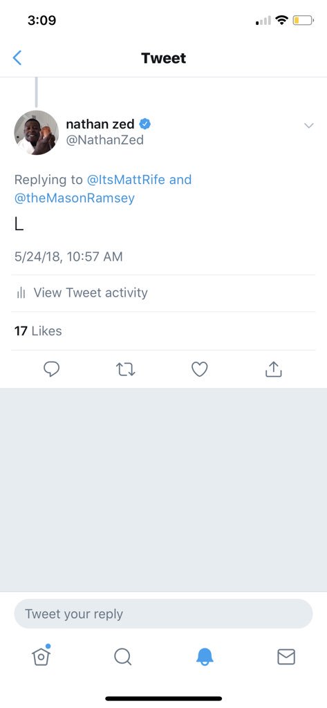 NathanZed's tweet photo. how u make fun of a lil kid but can’t take an L https://t.co/Q2jvKBsLHp