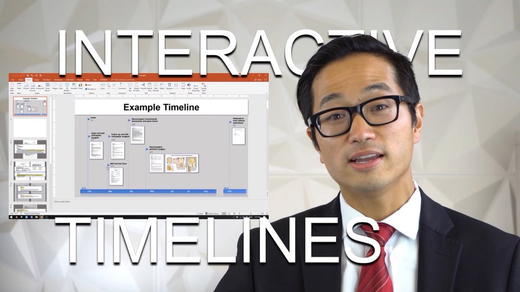 GroundworkTC's tweet image. There’s a new tool in #PowerPoint that makes making interactive timelines a whole lot easier
youtu.be/fI_g4QrDO0o
#powerpointforlawyers #demonstratives #trialconsultant