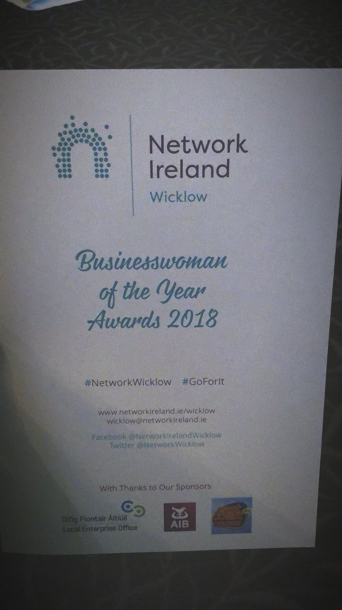 deborah_somorin's tweet photo. Excited to be speaking at @NetworkWicklow’s Businesswoman of the year awards tonight. #NetworkWicklow #Goforit https://t.co/sxYAFezm6Q