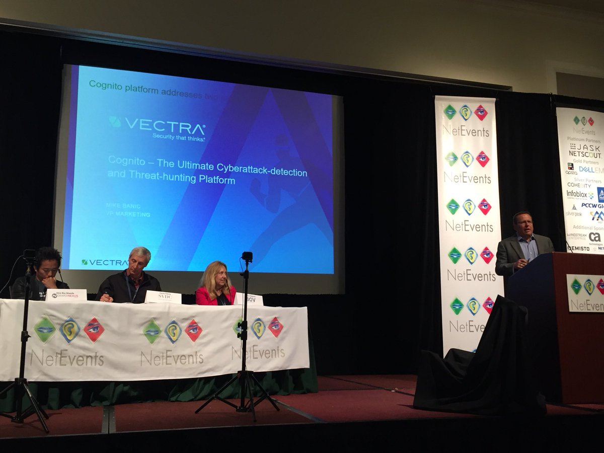 AmlecHouse's tweet image. #Cybersecurity category #netevents18 #sharktank. @didmaworks @fyde protects the device at the edge - @vectra using cognito detect &amp;amp; recall capability - @bsafer @jasklabs smart data ingestion &amp;amp; SOC insight