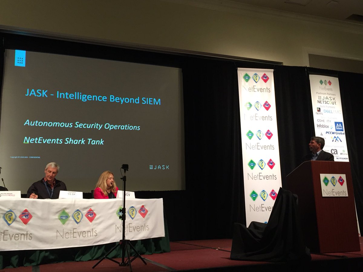 AmlecHouse's tweet image. #Cybersecurity category #netevents18 #sharktank. @didmaworks @fyde protects the device at the edge - @vectra using cognito detect &amp;amp; recall capability - @bsafer @jasklabs smart data ingestion &amp;amp; SOC insight
