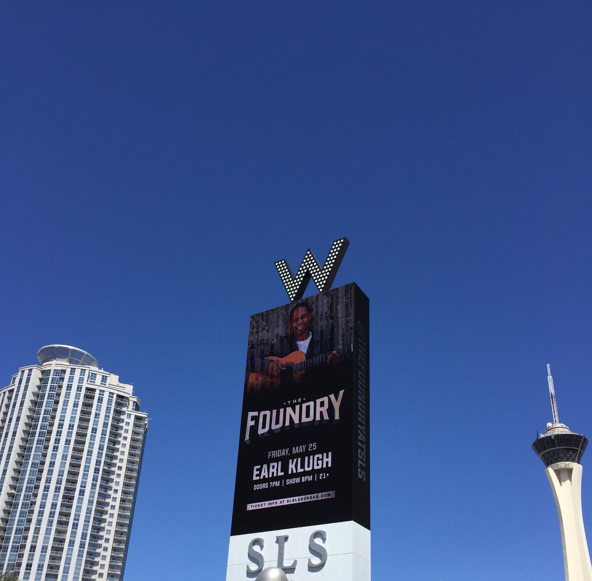 Hello #Vegas ! We are so excited to be here ! Always exciting and humbling to see my name on a sign &amp;  @thefoundryatsls sure does it right!! Can’t wait for our show on Friday  - we are going to have some fun <a href="/alturnermusic/">Al Turner</a> <a href="/tombraxton/">Tom Braxton</a> @beattwoandfour Dlee &amp; Surprise Guest!