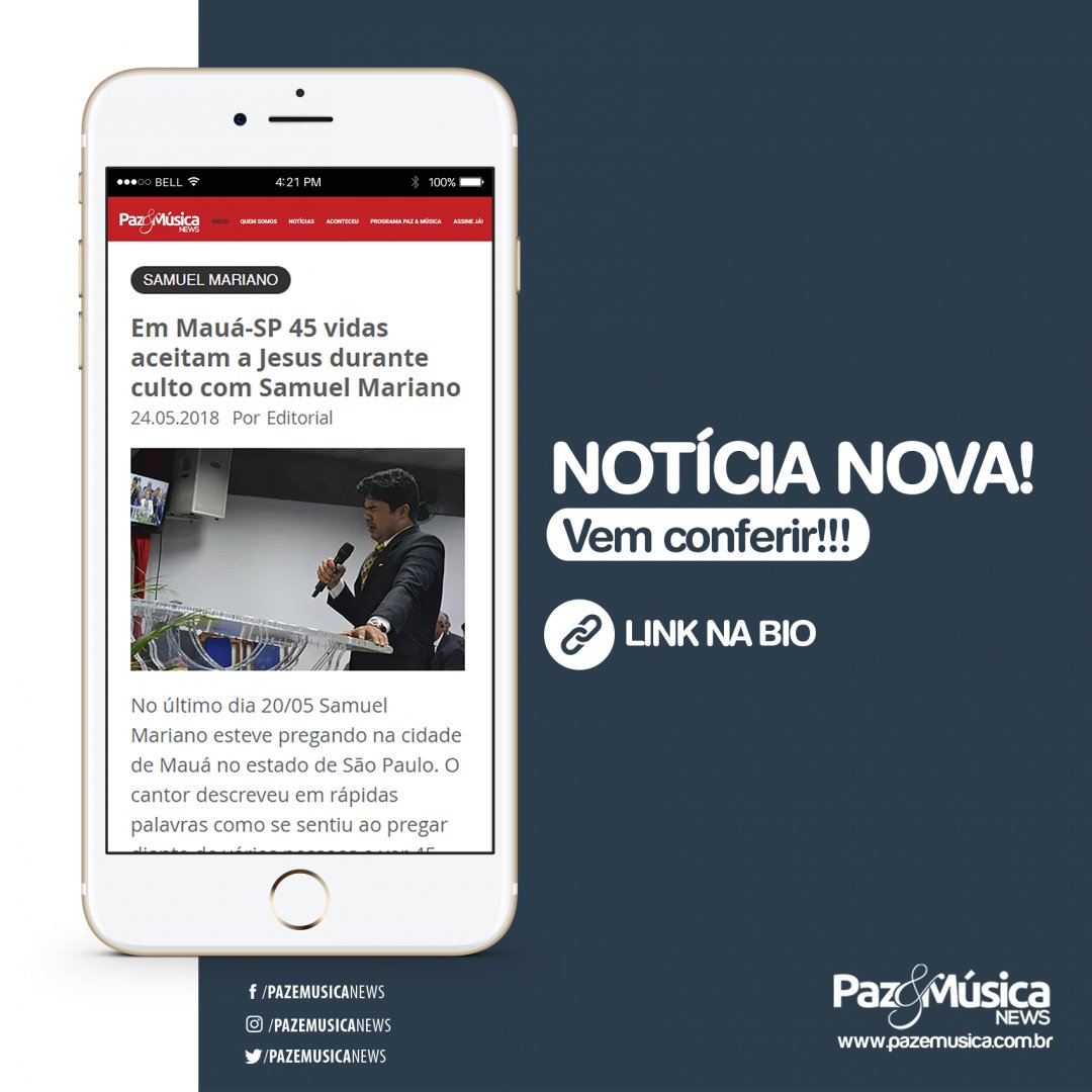 SamusicOficial's tweet photo. #AgendaSamuelMariano!!!
Saiba como foi a participação do cantor @samuelmarianooficial em Mauá-SP.
Acesse: https://t.co/eeaV5XjTc1 ou vá no instagram do Portal @pazemusicanews e acesse o link na bio. https://t.co/xuykc9DofR